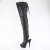 Pleaser DELIGHT-4019 Stivali Sopra Il Ginocchio Con Plateau Similpelle Nero EU-42 / US-12