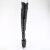 Pleaser DELIGHT-4019 Stivali Sopra Il Ginocchio Con Plateau Similpelle Nero EU-42 / US-12