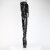 Pleaser DELIGHT-4050 Stivali Sopra Il Ginocchio Con Plateau Vernice Nero EU-42 / US-12