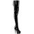 Pleaser DELIGHT-4063 Stivali Sopra Il Ginocchio Con Plateau Vernice Nero EU-35 / US-5