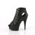 Pleaser DELIGHT-600-11 Stivaletti Con Plateau Similpelle Nero EU-35 / US-5