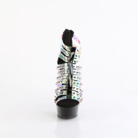 Pleaser DELIGHT-600-9 Stivaletti Con Plateau Vernice Holo...
