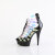 Pleaser DELIGHT-600-9 Stivaletti Con Plateau Vernice Holo Multicolore EU-40 / US-10