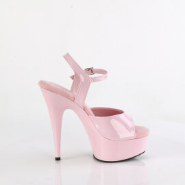 Pleaser DELIGHT-609 Sandali Con Plateau Vernice Rosa EU-35 / US-5