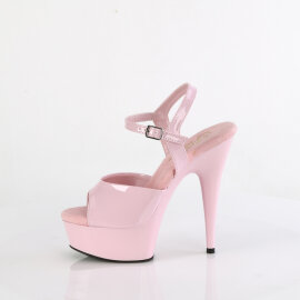 Pleaser DELIGHT-609 Sandali Con Plateau Vernice Rosa EU-40 / US-10