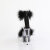 Pleaser DELIGHT-624F Sandali Con Plateau Trasparente Nero EU-35 / US-5