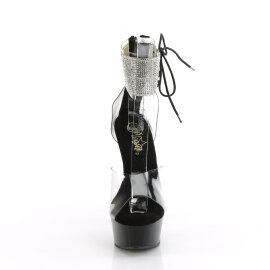 Pleaser DELIGHT-624RS Sandali Con Plateau Trasparente...