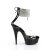 Pleaser DELIGHT-624RS Sandali Con Plateau Trasparente Strass Trasparente EU-37 / US-7