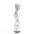 Pleaser DELIGHT-624RS Sandali Con Plateau Trasparente Strass Trasparente Argento EU-36 / US-6