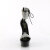 Pleaser DELIGHT-627RS Sandali Con Plateau Trasparente Strass Nero EU-38 / US-8