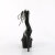 Pleaser DELIGHT-627RS Sandali Con Plateau Trasparente Strass Nero EU-38 / US-8
