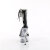 Pleaser DELIGHT-627RS Sandali Con Plateau Trasparente Strass Trasparente EU-37 / US-7