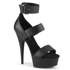 Pleaser DELIGHT-629 Sandali Con Plateau Similpelle Nero EU-35 / US-5