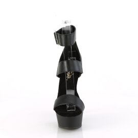Pleaser DELIGHT-629 Sandali Con Plateau Similpelle Nero EU-35 / US-5