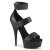 Pleaser DELIGHT-629 Sandali Con Plateau Similpelle Nero EU-35 / US-5