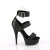 Pleaser DELIGHT-629 Sandali Con Plateau Similpelle Nero EU-35 / US-5