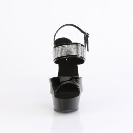 Pleaser DELIGHT-639 Sandali Con Plateau Vernice Nero...
