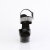 Pleaser DELIGHT-639 Sandali Con Plateau Vernice Nero EU-40 / US-10
