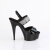 Pleaser DELIGHT-639 Sandali Con Plateau Vernice Nero EU-43 / US-13
