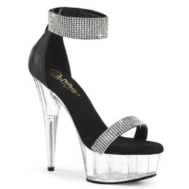 Pleaser DELIGHT-641 Sandali Con Plateau Tessuto...
