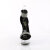 Pleaser DELIGHT-641 Sandali Con Plateau Tessuto Trasparente Nero EU-39 / US-9