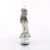 Pleaser DELIGHT-641 Sandali Con Plateau Tessuto Trasparente Argento EU-40 / US-10