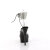 Pleaser DELIGHT-691-2RS Sandali Con Plateau Trasparente Strass Nero EU-35 / US-5