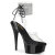 Pleaser DELIGHT-691-2RS Sandali Con Plateau Trasparente Strass Nero EU-36 / US-6