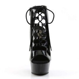 Pleaser DELIGHT-600-20 Stivaletti - Nero/Nero EU-35 / US-5