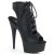 Pleaser DELIGHT-600-20 Stivaletti - Similpelle Nero/Nero Opaco EU-42 / US-12