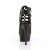 Pleaser DELIGHT-600-20 Stivaletti - Similpelle Nero/Nero Opaco EU-42 / US-12