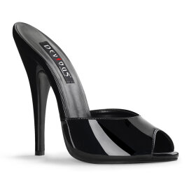 Devious DOMINA-101 Mules Vernice Nero EU-37 / US-7