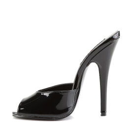 Devious DOMINA-101 Mules Vernice Nero EU-40 / US-10