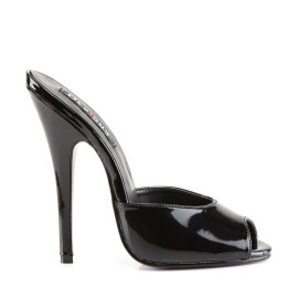Devious DOMINA-101 Mules Vernice Nero EU-40 / US-10
