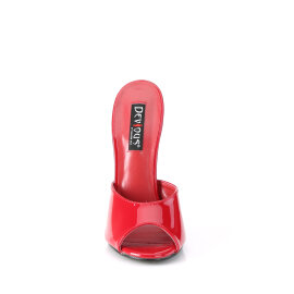 Devious DOMINA-101 Mules Vernice Rosso EU-41 / US-11