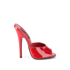 Devious DOMINA-101 Mules Vernice Rosso EU-43 / US-13