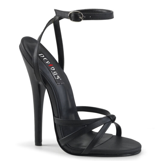 Devious DOMINA-108 Sandali Similpelle Nero EU-38 / US-8