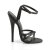 Devious DOMINA-108 Sandali Similpelle Nero EU-38 / US-8