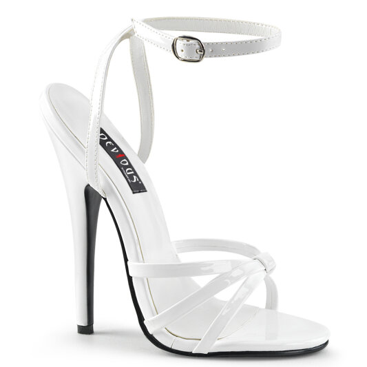 Devious DOMINA-108 Sandali Vernice Bianco EU-42 / US-12