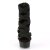 Pleaser Sandali DELIGHT-600-24 Scamosciato-Fascia Elastica Nera/Nero Opaco EU-38 / US-8