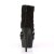 Pleaser Sandali DELIGHT-600-24 Scamosciato-Fascia Elastica Nera/Nero Opaco EU-38 / US-8