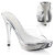 Fabulicious ELEGANT-401 Mules Con Plateau Cromato Trasparente Argento EU-40 / US-10