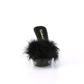 Fabulicious ELEGANT-401F Mules Con Plateau Similpelle Nero EU-38 / US-8