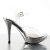Fabulicious ELEGANT-408 Sandali Con Plateau Cromato Trasparente Argento EU-38 / US-8