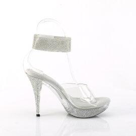 Fabulicious ELEGANT-442 Sandali Con Plateau Trasparente EU-35 / US-5