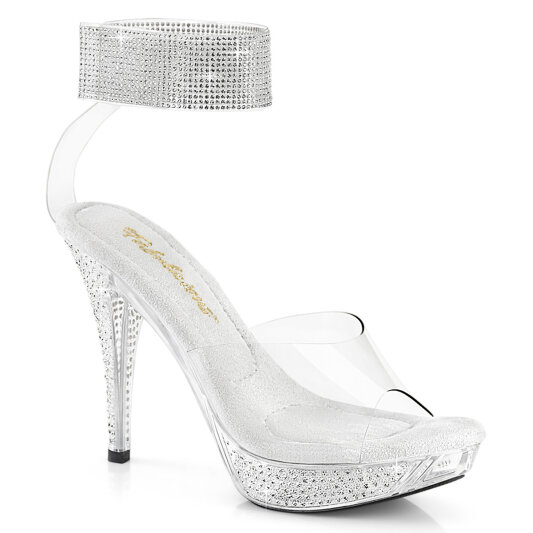 Fabulicious ELEGANT-442 Sandali Con Plateau Trasparente EU-37 / US-7