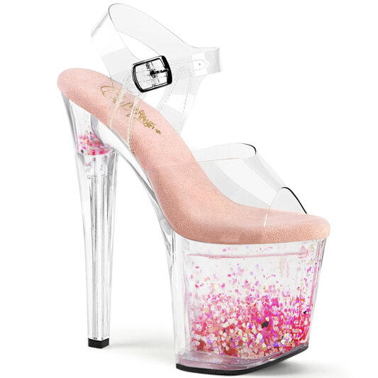Pleaser ENCHANT-708AQUA-03 Sandali Con Plateau Trasparente Rosa EU-38 / US-8
