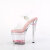 Pleaser ENCHANT-708AQUA-03 Sandali Con Plateau Trasparente Rosa EU-38 / US-8
