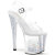 Pleaser ENCHANT-708AQUA-04 Sandali Con Plateau Trasparente Glitter Argento EU-36 / US-6
