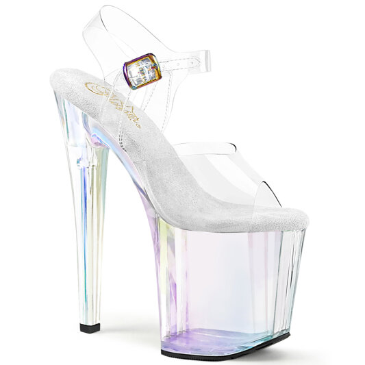 Pleaser ENCHANT-708HT Sandali Con Plateau Trasparente Holo Fumo Multicolore EU-35 / US-5